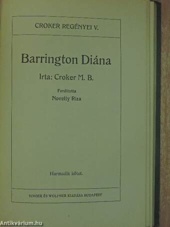 Barrington Diána I-III.