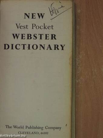 New Vest Pocket Webster Dictionary