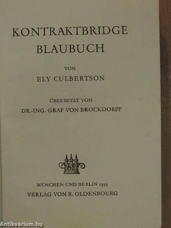 Kontraktbridge Blaubuch