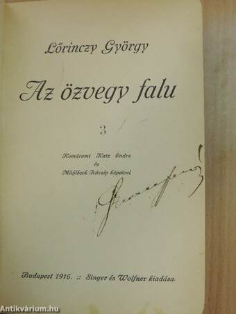 Az özvegy falu