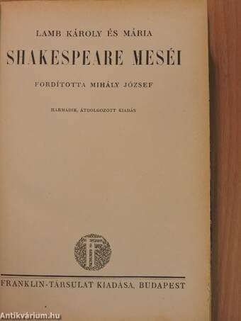 Shakespeare meséi