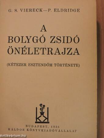 A bolygó zsidó önéletrajza II. (töredék)