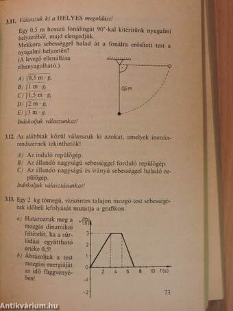 Szakközépiskolai összefoglaló feladatgyűjtemény - Fizika