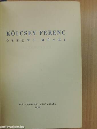 Kölcsey Ferenc összes művei I-III.