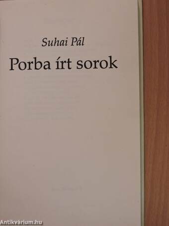 Porba írt sorok