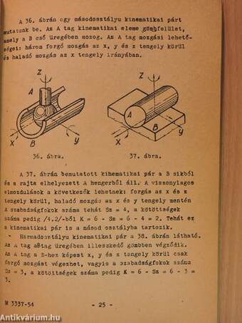 Mechanizmusok és gépek elmélete I-II.