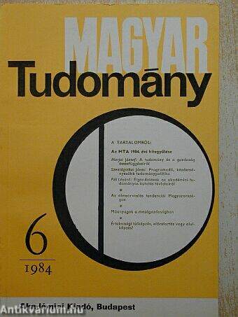 Magyar Tudomány 1984. június