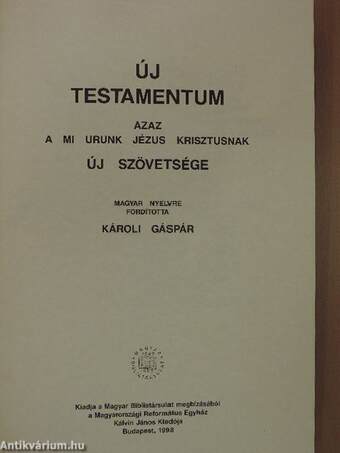 Új Testamentum 4.