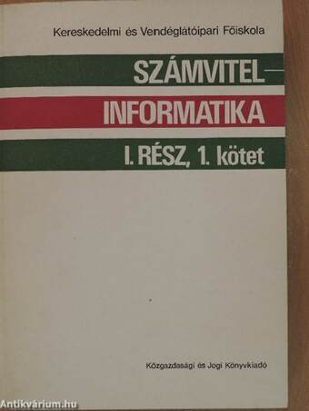 Számvitel-informatika I/1.