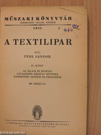 A textilipar IV.