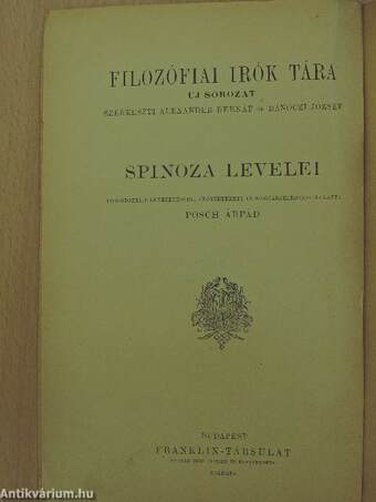 Spinoza levelei