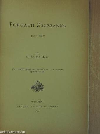 Forgách Zsuzsánna