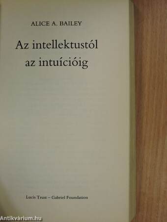 Az intellektustól az intuícióig