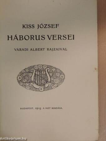 Kiss József háborus versei