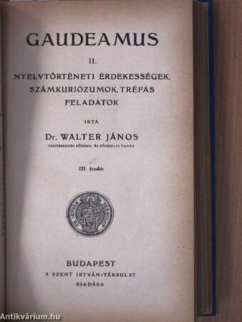 Gaudeamus I-III.