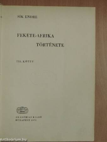 Fekete-Afrika története III.