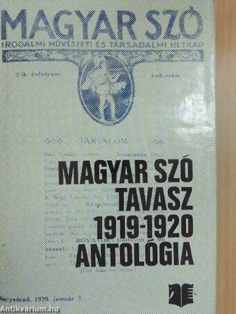 Magyar Szó-Tavasz 1919-1920