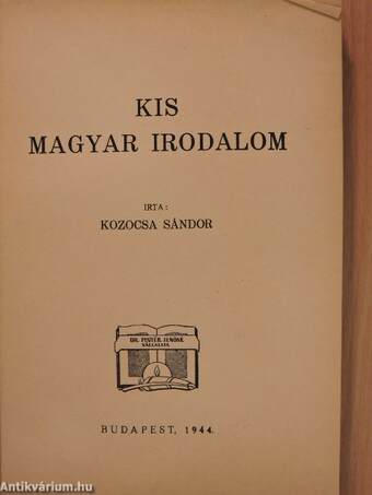 Kis Magyar Irodalomtörténet