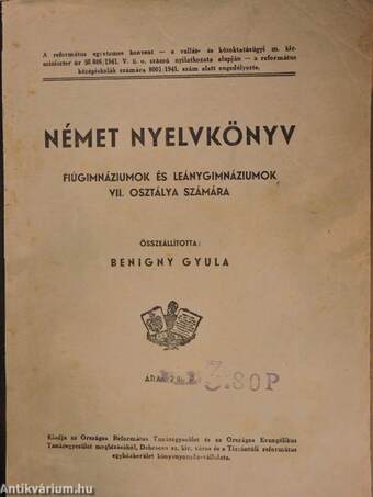 Német nyelvkönyv