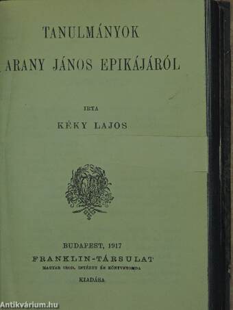 Shakespeare és a magyar költészet/Tanulmányok Arany János epikájáról/Petőfi Sándorról/Duse Eleonora