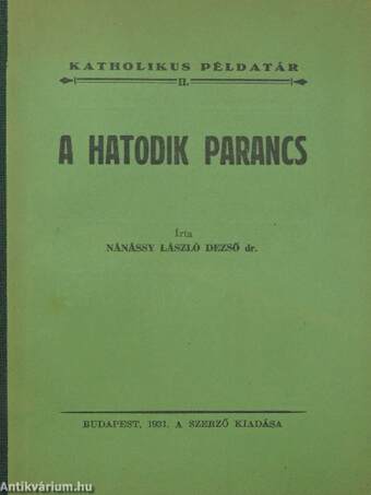 A hatodik parancs