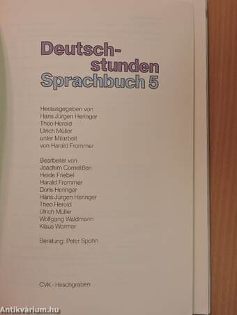 Deutschstunden Sprachbuch 5A