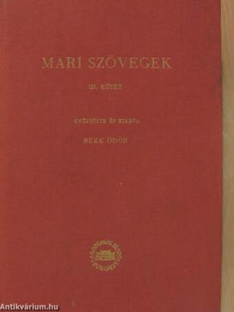 Mari szövegek III.