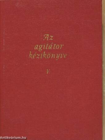 Az agitátor kézikönyve V.