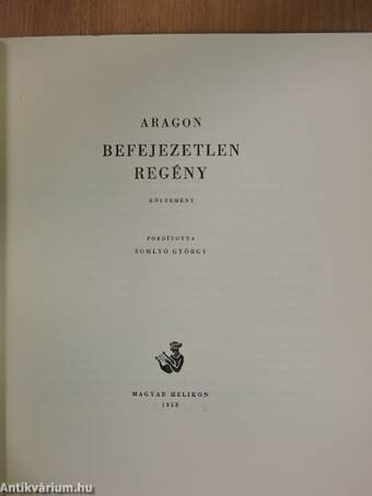 Befejezetlen regény