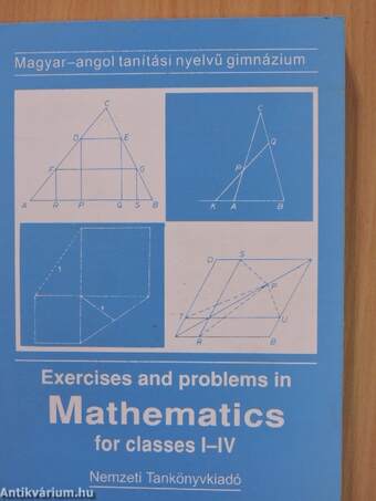 Exercises and problems in Mathematics for classes I-IV