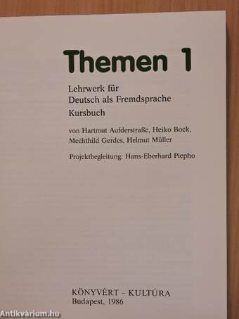 Themen 1 - Kursbuch/Arbeitsbuch