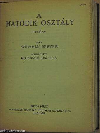 Gimnázisták/A hatodik osztály