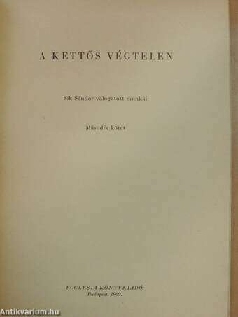 A kettős végtelen II.