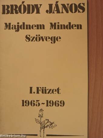 Bródy János Majdnem Minden Szövege I-II.