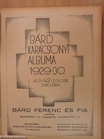Bárd Karácsonyi Albuma 1929-30.