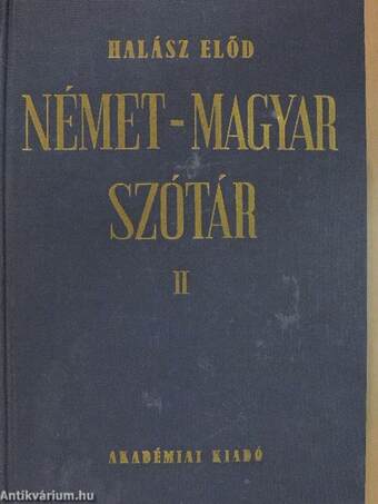 Német-magyar szótár II. (töredék)