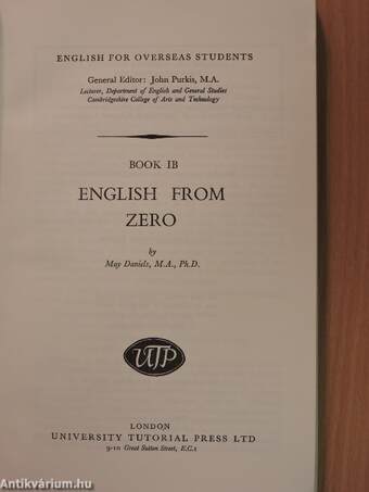 English from Zero