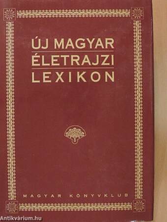 Új magyar életrajzi lexikon II. (töredék)