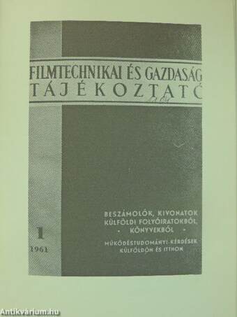 Magyar Filmtudományi Intézet és Filmarchívum 1957-1982