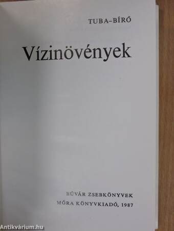 Vízinövények