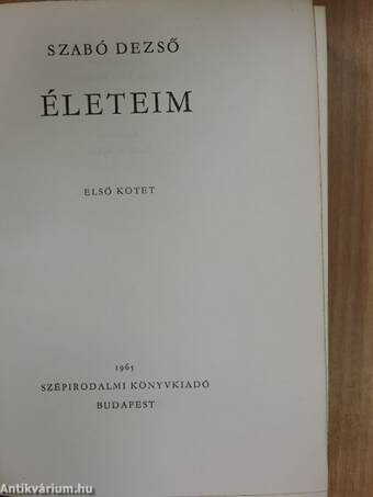 Életeim I-II.