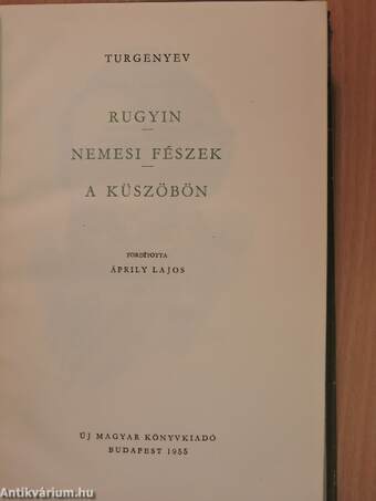 Rugyin/Nemesi fészek/A küszöbön