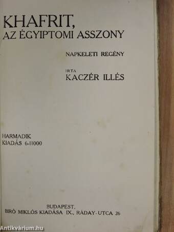 Khafrit, az égyiptomi asszony