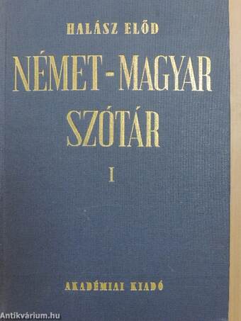 Német-magyar szótár I-II.