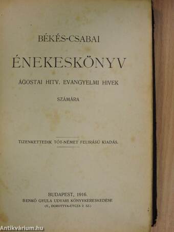 Békés-Csabai énekeskönyv