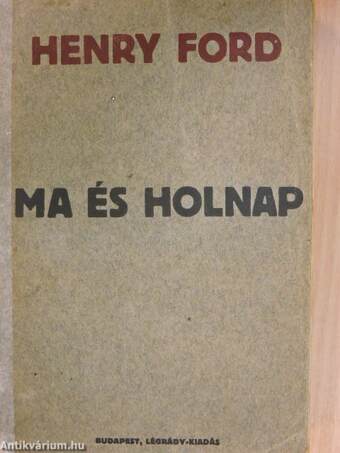 Ma és holnap