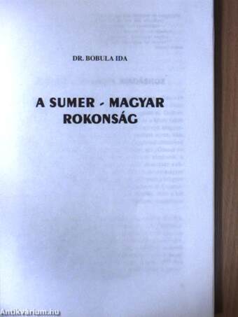 A sumer-magyar rokonság