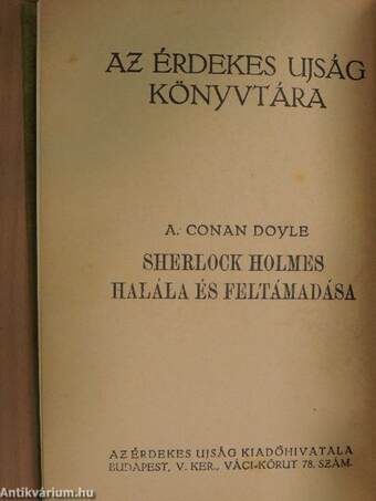 Sherlock Holmes halála és feltámadása