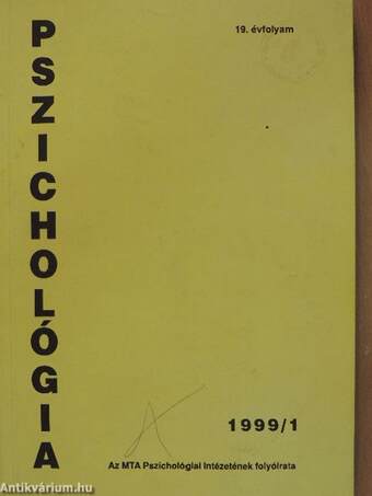 Pszichológia 1999/1.