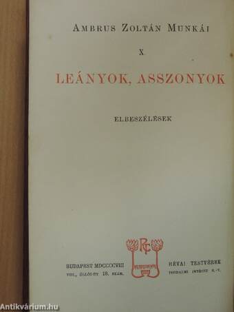 Leányok, asszonyok